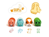 DJECO Garden Animal Stamps for Littles Ones, Children''s stamp set, 1,5 år, Flerfarget