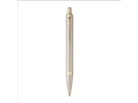 Parker IM Monokrom kuglepen | Champagnefinish og trim | Mellempunkt | Blå blæk | Gaveæske