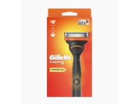 Gillette Fusion5 Power , Sikkerhets barberhøvel, Sort, Oransje, Rustfritt stål, AAA, 1 stykker Hårpleie - Skjegg/hårtrimmer - Barberblader
