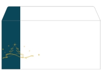 Sigel DU254, DL (110 x 220 mm), Petrol colour, Hvid, Gul, Papir, 90 g/m², Tyskland, 220 mm