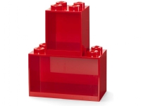 LEGO Kloss 4 & 8 hyller 2 stk rød