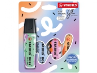 STABILO BOSS ORIGINAL, 4 stykker, Blå, Fuchisa, Mint, Oransje, Meisel tupp, Blå, Fuchisa, Mynte, Oransje, Plast, Rektangel