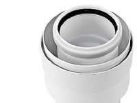 MB ConneXt dimensionovergang - 60/100mm - 80/125mm PP/alu
