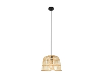 EGLO GLYNEATH, Fleksibel montering, Sort, Beige, Stål, Tre, Rund