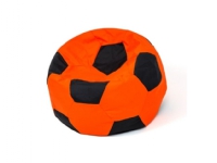 Sako taske puf Ball orange-sort XXL 140 cm