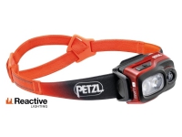 Petzl SWIFT RL, Hodebåndslommelykt, Sort, Oransje, Hvit, Knapper, IPX4, Batterinivå, CE, UKCA