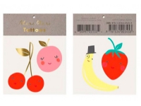 Meri Meri Tatoveringer Glade frukter én størrelse Sminke - Sminketilbehør - Makeup til barn