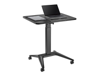 Bilde av Maclean Mc-453 B Mobile Laptop Desk With Pneumatic Height Adjustment, Laptop Table With Wheels, 80 X 52 Cm, Max. 8 Kg, Height Adjustable Max. 109 Cm (black)