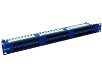 EMITERNET PANEL 19, 48XRJ45 UTP CAT.6 (1U) WITH SHELF, BLUE PC tilbehør - Nettverk - Patch panel