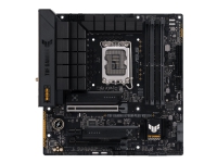 ASUS TUF GAMING B760M-PLUS WIFI D4 - Hovedkort - micro ATX - LGA1700-sokkel - B760 Chipset - USB 3.2 Gen 1, USB 3.2 Gen 2, USB-C 3.2 Gen 2x2 - 2.5 Gigabit LAN, Wi-Fi 6, Bluetooth - innbygd grafikk (CPU kreves) - HD-lyd (8-kanalers)