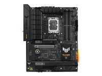 Produktfoto för ASUS TUF GAMING B760-PLUS WIFI - Moderkort - ATX - LGA1700-uttag - B760 Chipuppsättning - USB 3.2 Gen 1, USB 3.2 Gen 2, USB-C 3.2 Gen2, USB-C 3.2 Gen 2x2 - 2.5 Gigabit LAN, Wi-Fi 6, Bluetooth - inbyggda grafiken (CPU krävs) - HD-ljud (8 kanaler)