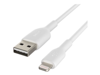 Belkin BOOST CHARGE - Lightning-kabel - Lightning-hann til USB-hann - 3 m - hvit PC tilbehør - Kabler og adaptere - Datakabler