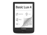 PocketBook Basic Lux 4 - eBook-leser - Linux 3.10.65 - 8 GB - 6 16 grånivåer (4-bts) E Ink Carta (758 x 1024) - berøringsskjerm - microSD-spor - Wi-Fi - svart TV, Lyd & Bilde - Bærbar lyd & bilde - Lesebrett