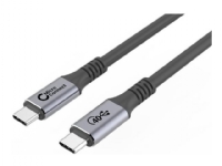 Bilde av Microconnect Premium - Usb-kabel - 24 Pin Usb-c (hann) Rett Til 24 Pin Usb-c (hann) Rett - Usb4 Gen3x2 - 20 V - 5 A - 2 M - Usb Power Delivery (100 W), 5k60hz (5120 X 2880) Support, Up To 40 Gbps Data Transfer Rate - Svart