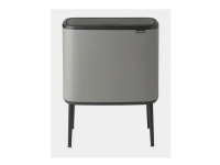 Bilde av Brabantia Bo Touch Bin - Søppelbøtte - Flipp-lokk - 33 L - Avfallssortering - Stål - Mineral Concrete Gray