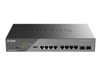 D-LINK Switch 8G 2SFP PoE++ 130W 8x10/100/1000 2xSFP vifteløs
