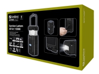 Sandberg Survivor Lantern - Strømbank - 10000 mAh - 37 Wh - 2 A (USB) Tele & GPS - Batteri & Ladere - Kraftbanker