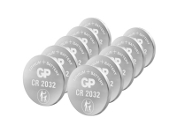 GP CR 2032 Lithium 3V 10 pcs. Strøm artikler - Batterier - Knappcelle batterier