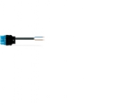 Tilslutningskabel 2M HF Eca Hanstik/fri ende, blå