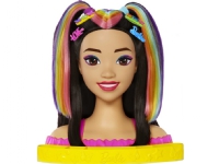Bilde av Barbie Mattel Doll Styling Head Neon Rainbow Hair Sort Hmd81