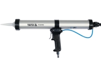 Yato YT-67470, Pneumatisk fugepistol, Sort, Sølv, Aluminium, Aluminium, 600 ml, 380 mm Verktøy & Verksted - Skruefester - Lim