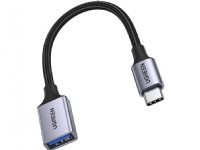 Ugreen USB-kabel USB C (hann) - USB (hun) 3.0 OTG-kabel 0,15 m Ugreen US378 - svart