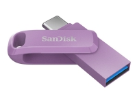 Bilde av Sandisk Ultra Dual Drive Go - Usb-flashstasjon - 128 Gb - Usb 3.2 Gen 1 / Usb-c - Lavendel