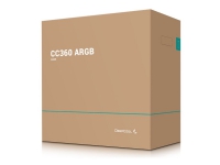DeepCool CC360 ARGB - Tower - mini-ITX - sidepanel med vindu (herdet glass) - ingen strømforsyning (ATX / PS/2) - svart - USB/lyd PC-Komponenter - Skap og tilbehør