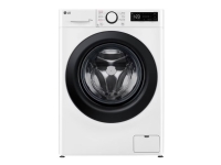 LG F2Y5PRP6W - Vaskemaskin/tørker - bredde: 60 cm - dybde: 53.5 cm - høyde: 85 cm - frontileggelse - 8 kg - 1200 rpm - hvit Hvitevarer - Vask & Tørk - Vaske-/tørkemaskiner