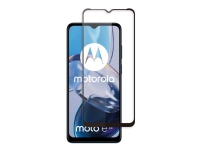 Screenor Premium New Full Cover - Skjermbeskyttelse for mobiltelefon - glass - rammefarge svart - for Motorola Moto E22 PC & Nettbrett - Nettbrett tilbehør - Deksel & vesker