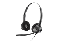 Poly EncorePro 320 - EncorePro 300 series - headset - på örat - kabelansluten - aktiv brusradering - Quick Disconnect - svart - TAA-kompatibel - Certifierad för Skype for Buisness