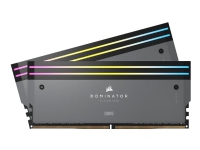 CORSAIR Dominator Titanium RGB - DDR5 - sett - 32 GB: 2 x 16 GB - DIMM 288-pin - 6000 MHz / PC5-48000 - CL30 - 1.4 V - ikke-bufret - ikke-ECC - grå PC-Komponenter - RAM-Minne