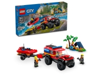 LEGO City 60412 Firehjulsdrevet brannbil med redningsbåt LEGO® - LEGO® Themes A-C - LEGO City