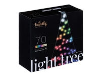 Twinkly Light Tree 2D Smart LED 70 RGBW (Flerfarget + Hvit), 2m Twinkly | Light Tree 2D Smart LED 70, 2m | RGBW – 16M+ farger + Varm hvit Smart hjem - Smart belysning - Smarte lamper - Lette lenker