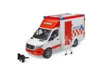BRUDER MB Sprinter Ambulance, Kjøretøysett, 3 år, Akrylonitril-butadien-styren (ABS), Oransje, Hvit Leker - Biler & kjøretøy