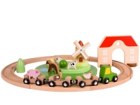 Classic World Wooden Farm Train Playset 28pcs.