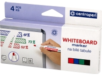 Whiteboardmarker Centropen® 8569, skrå, flere farver, pakke a 4 stk. Skriveredskaper - Markør - Whiteboardmarkør