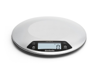 Brabantia 480560, Elektronisk kjøkkenvekt, 5 kg, 1 g, Rustfritt stål, AAA, 200 x 200 x 24 mm