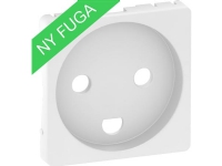 LAURITZ KNUDSEN Lock för FUGA-uttag 2-poligt med jord med LED vit