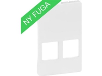 LAURITZ KNUDSEN Kåpa för FUGA T3 2x Systimax 1.5-modulens datauttag levereras utan kontakt färg: vit