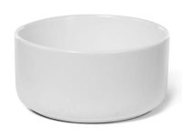 Bilde av Blue Label Keramisk Bowl Håndvask Uden Hanehul Og Overløb - 22x22x13 Cm - Mat Hvid