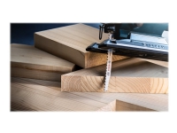 Bilde av Bosch Expert Wood 2-side Clean T308 B - Stikksagblad - For Kryssfinér, Bløtt Tre, Ikke-slipende Trematerialer, Solid Wood Furniture Board - 25 Deler - Lengde: 117 Mm