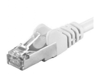 PREMIUMCORD patchkabel CAT6a S-FTP, RJ45-RJ45, AWG 26/7 1m hvit (sp6asftp010W)