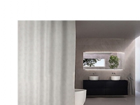 Badeforhæng 120x200 cm - Hilton Hvid 100% polyester Rørlegger artikler - Baderommet - Dusjsett & Tilbehør