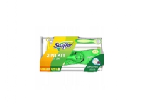 SWIFFER sett: gulvbørste + 8 kluter + støvmopp