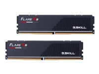 Produktfoto för G.Skill Flare X5 - DDR5 - sats - 32 GB: 2 x 16 GB - DIMM 288-pin låg - 6000 MHz / PC5-48000 - CL30 - 1.35 V - ej buffrad - icke ECC - mattsvart