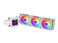 Lian Li Galahad II LCD SL-INF - Væskekjølesystem for prosessor - toppmonterbar, frontmonterbar, side mountable - Radiatorstørrelse: 360 mm - (for: AM4, LGA1200, LGA1700, AM5, LGA115x Socket) - 120 mm - hvit