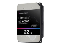 WD Ultrastar DC HC580 WUH722422ALE6L4 - Harddisk - 22 TB - intern - 3,5 - SATA 6 Gb/s - 7200 rpm - buffer: 512 MB PC & Nettbrett - Tilbehør til servere - Harddisker