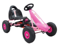 Top Racer GoKart til børn, Pink (3-7 år) Utendørs lek - Gå / Løbekøretøjer - Pedal kjøretøy