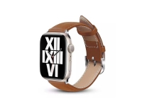 Crong Noble Band - Apple Watch ekte skinnrem 42/44/45/49 mm (Mokka) Helse - Pulsmåler - Tilbehør